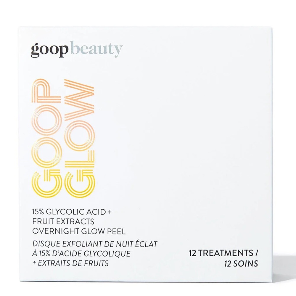 Goop Beauty GOOPGLOW 15% Glycolic Acid Overnight Glow Peel 12 Pack